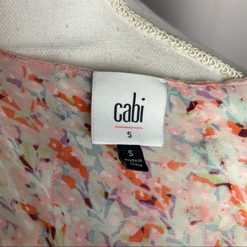 CAbi Floral Sleeveless Tiered Blouse B64 - Picture 8 of 14